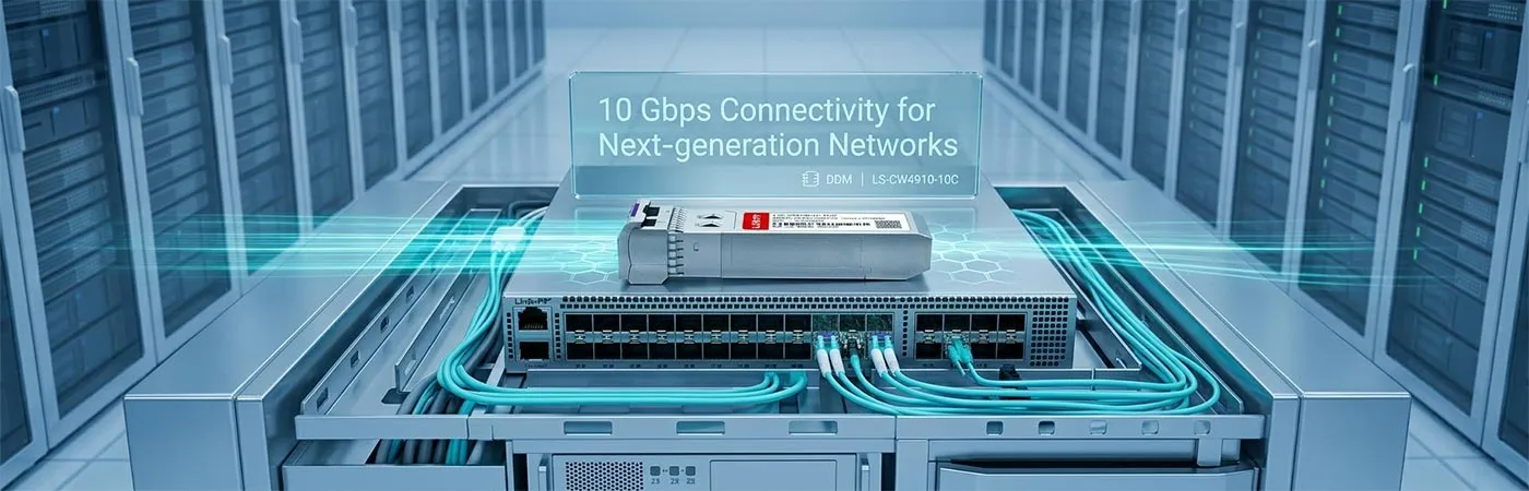 CWDM-SFP10G-1490-10: Conectividade de 10 Gbps para redes de próxima geração