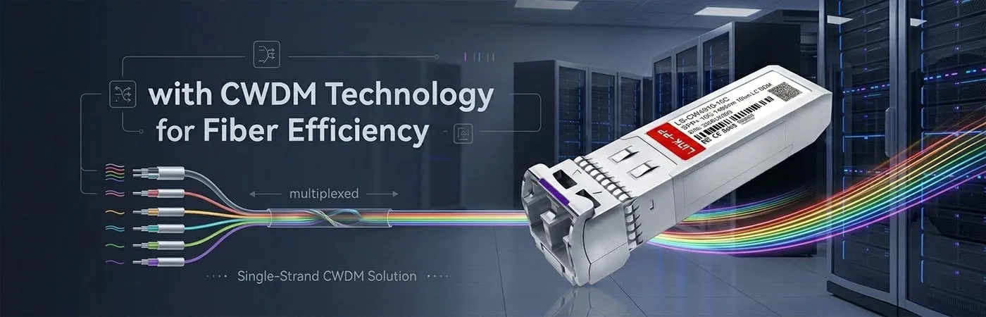Módulo CWDM-SFP10G-1490-10 com tecnologia CWDM para eficiência da fibra