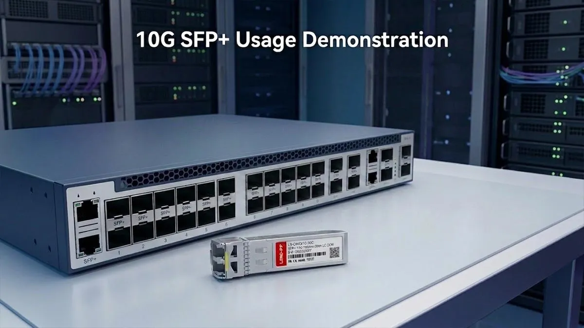 Juniper EX-SFP-10GE-CWE55-20 Compatible LINK-PP 10G SFP+ Usage Demonstration