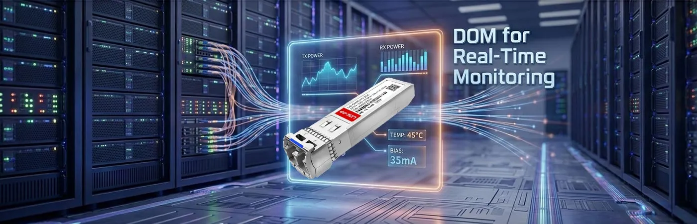 CWDM-SFP10G-20L Module with DOM for Real-Time Monitoring