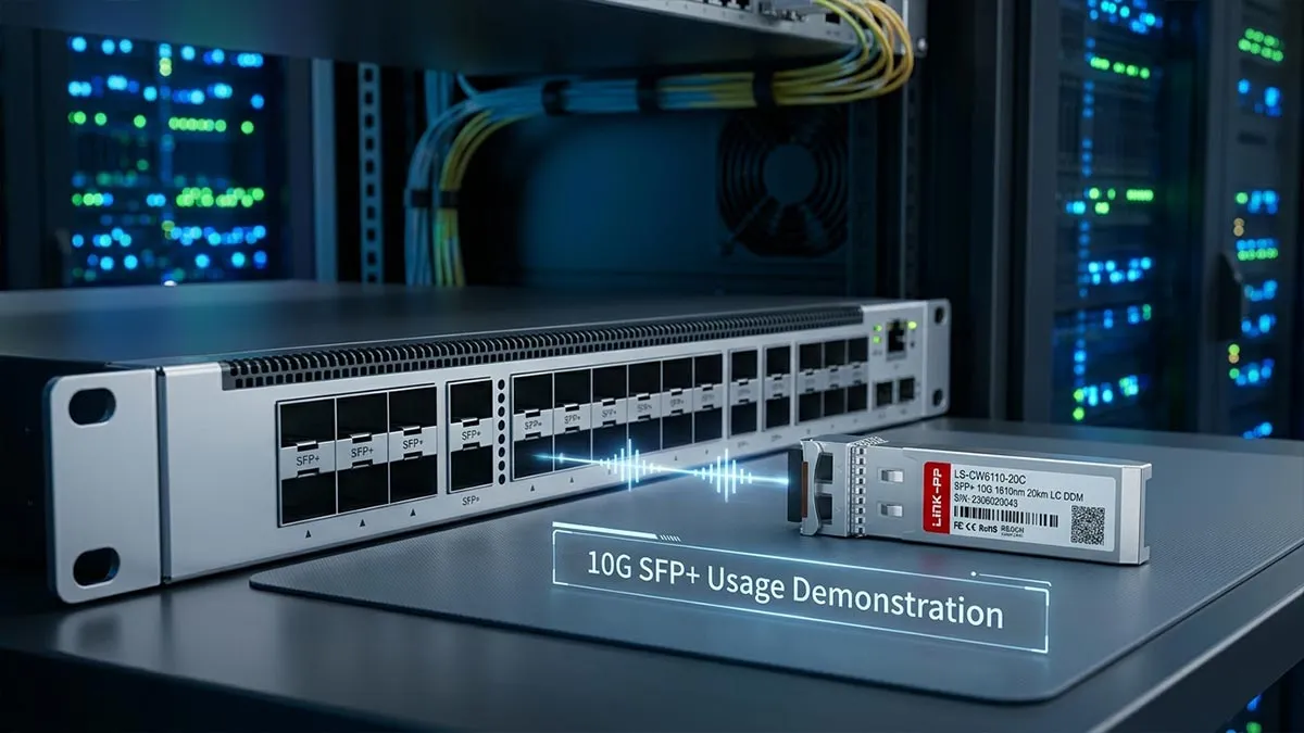 Cisco CWDM-SFP10G-1610-20 Compatible LINK-PP 10G SFP+ Usage Demonstration