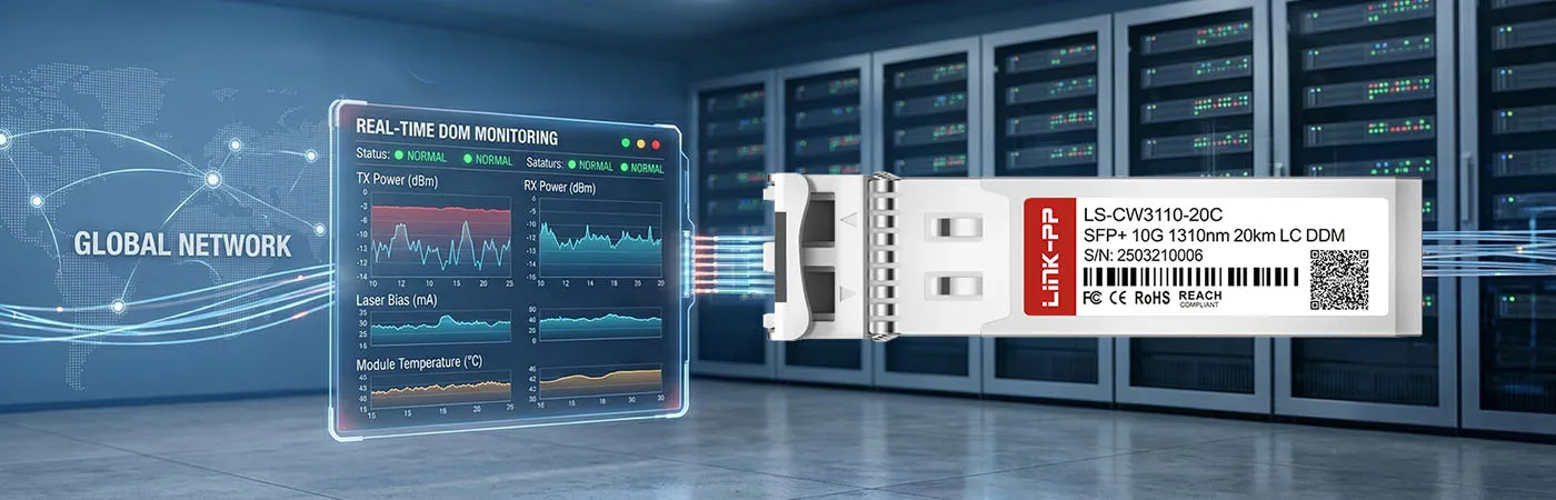 وحدة CWDM-SFP10G-20SP مع DOM للمراقبة في الوقت الحقيقي