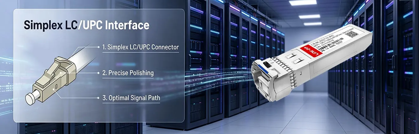 SFP-10G32-BX20 Module with Simplex LCUPC Interface