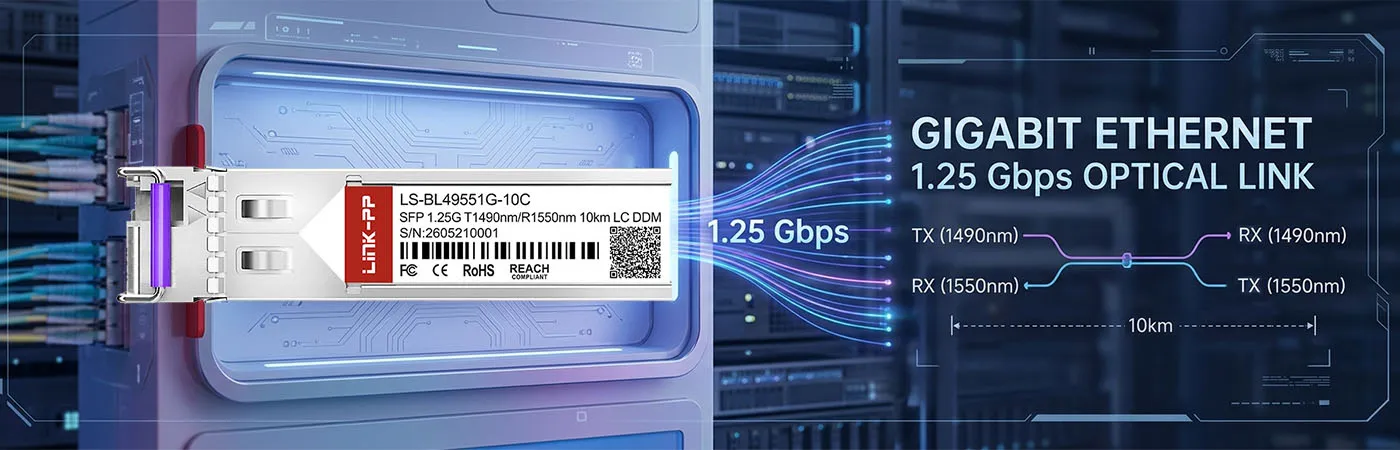LS-BL49551G-10C: 효율적인 기가비트 연결을 위한 안정적인 1.25Gbps 연결