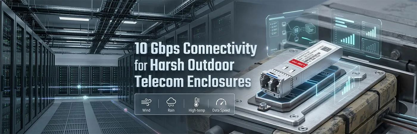 SFP-10GLRL-31-I: 10 Gbps Connectivity for Harsh Outdoor Telecom Enclosures
