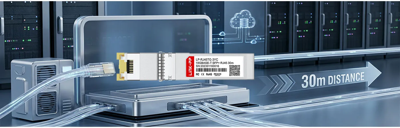 SFP-10G-T-RP Module Supporting 30m Transmission