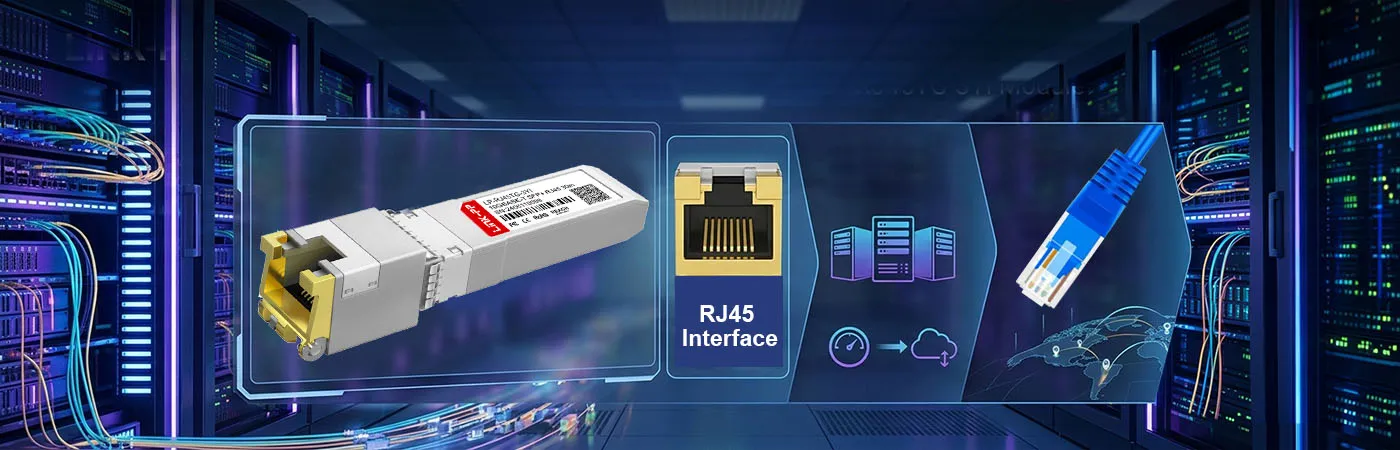 SFP-10G-T-30I Module with RJ45 Interface