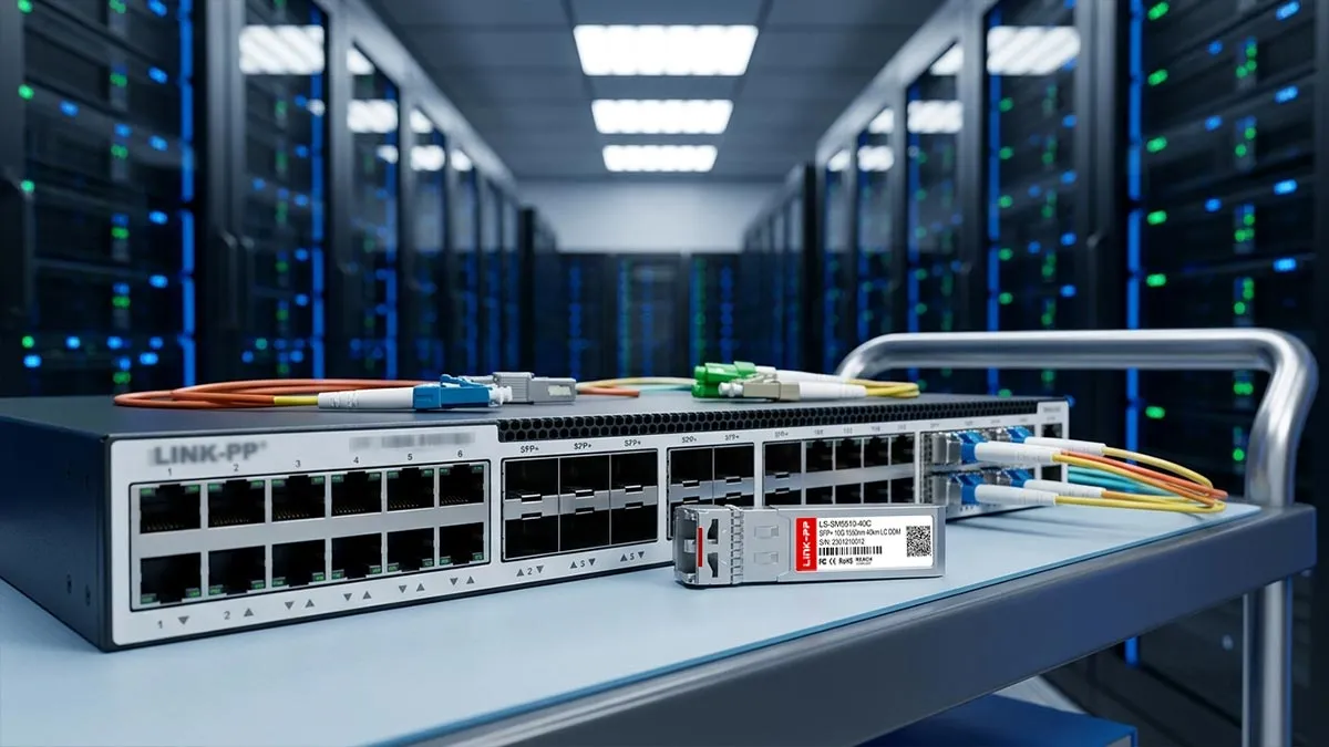 LINK-PP Démonstration d'utilisation du module SFP+ 10G LS-SM5510-40C