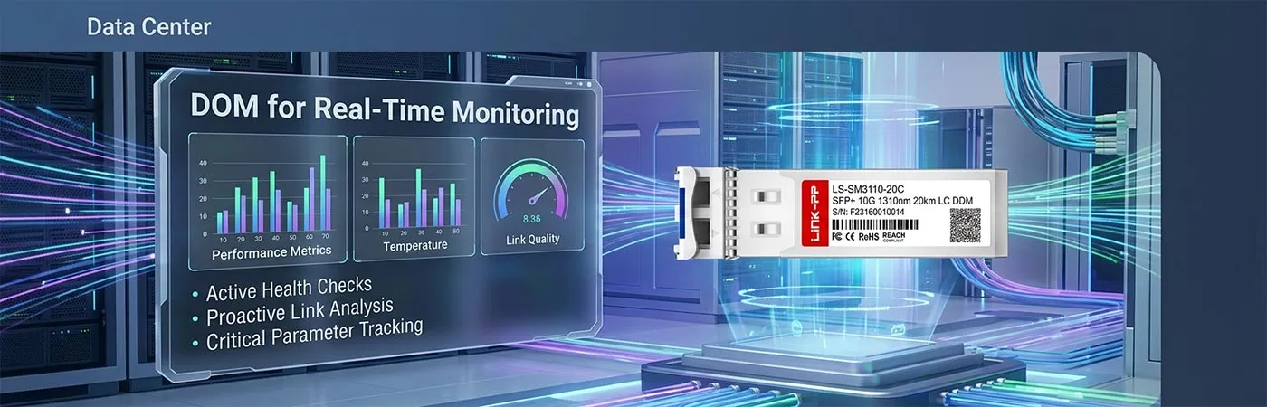 DEM-432XT-LR20-DD Module with DOM for Real-Time Monitoring