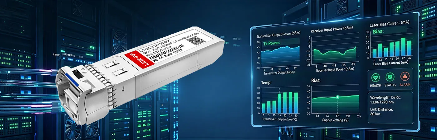 XCVR-S60U33 Module with DOM for Real-Time Monitoring