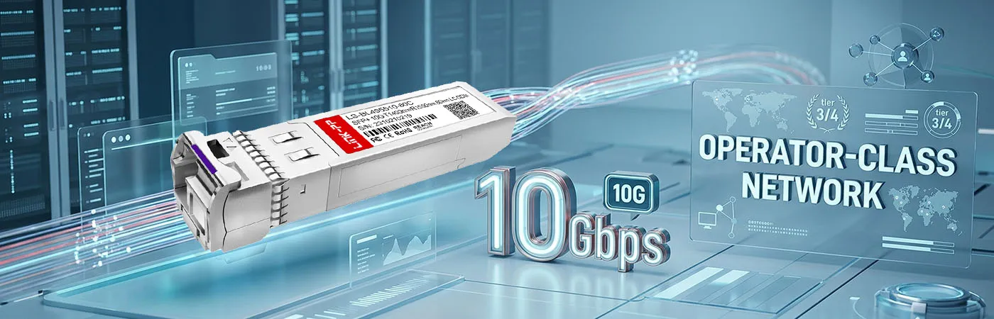 SFP-XG-LH80-SM1550-BIDI 10 Gbps Connectivity for Carrier-Grade Networks