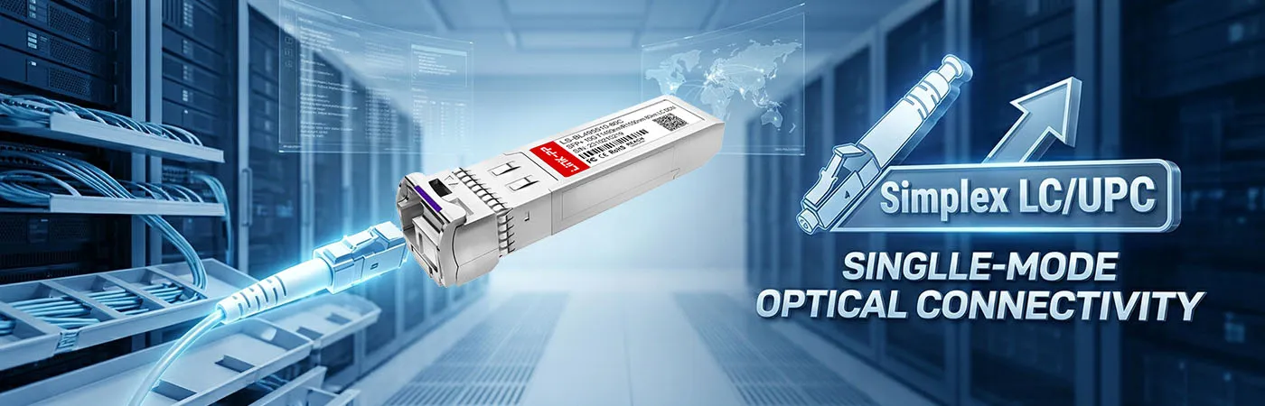 SFP-XG-LH80-SM1550-BIDI Module with Simplex LC UPC Interface