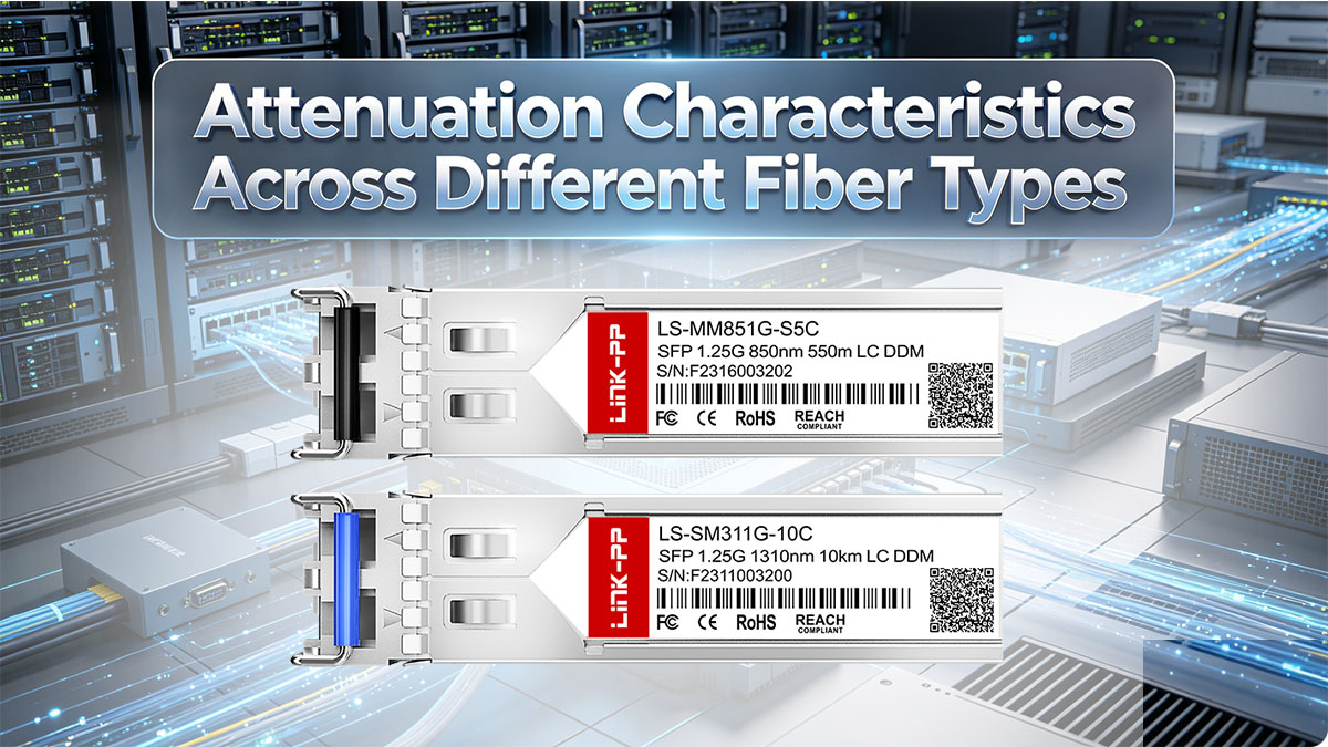 Attenuation Characteristics Across Different Fiber Types