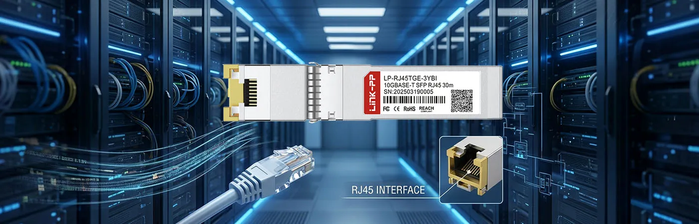RJ45 인터페이스를 갖춘 LP-RJ45TGE-3YBI 모듈