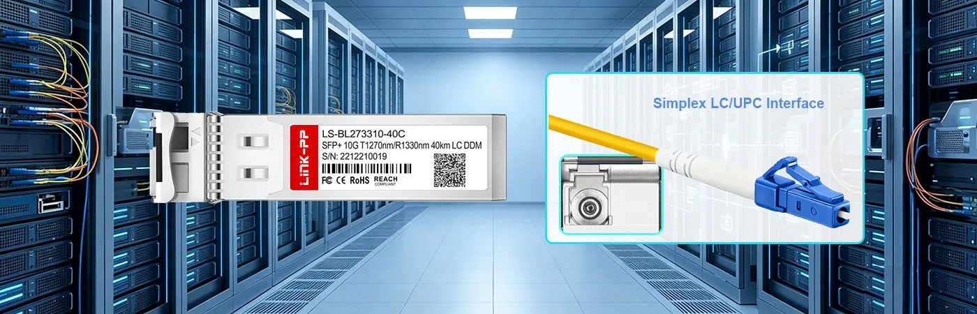XCVR-S40U27 Module with Simplex LC/UPC Interface