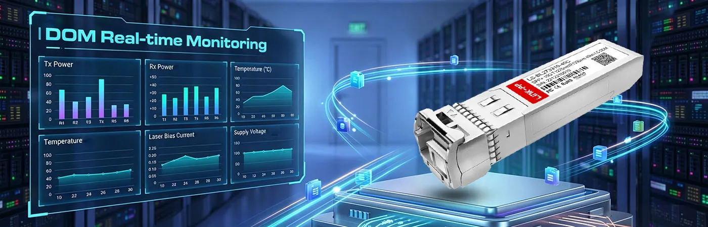 XCVR-S40U27 Module with DOM for Real-Time Monitoring