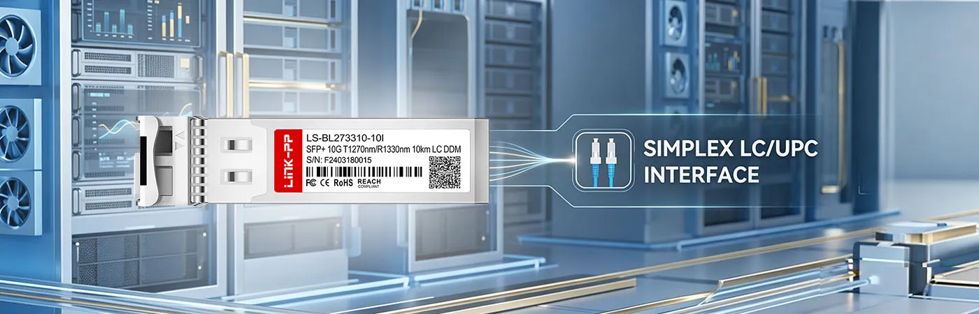 SFP-10G23-BX10-I Module with Simplex LC/UPC Interface