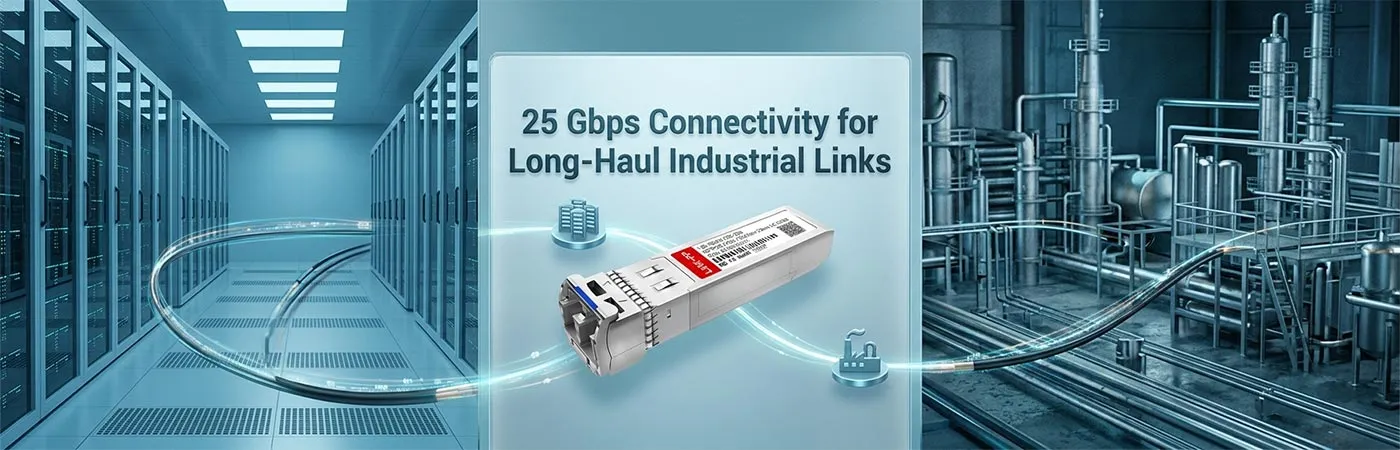 SFP-25GELR-31-I Connettività a 25 Gbps per collegamenti industriali a lunga distanza