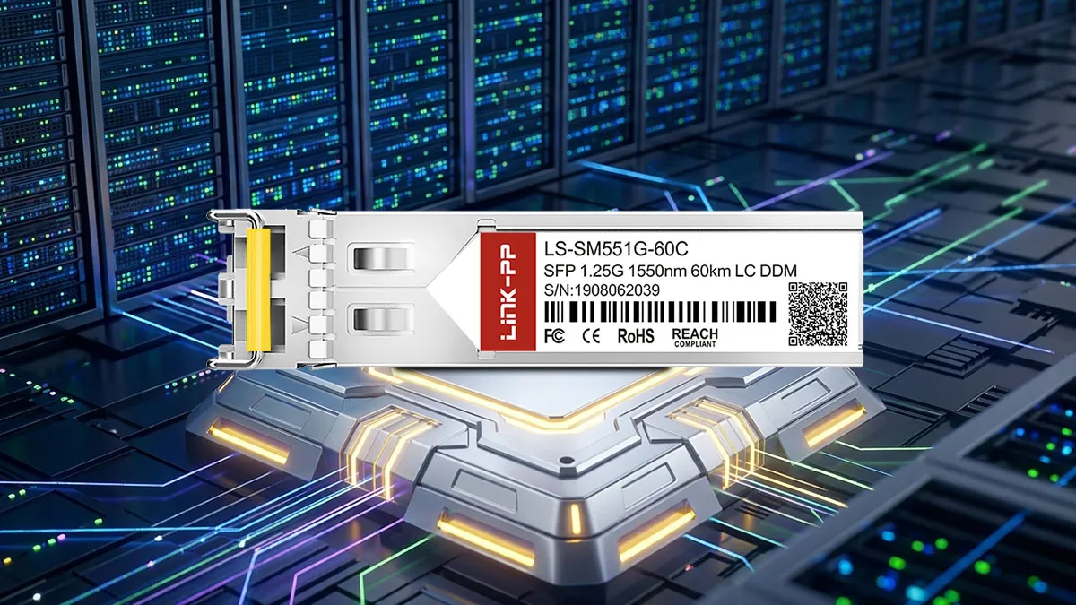LINK-PP مواصفات وحدة SFP بتردد 1.25 جيجاهرتز LS-SM551G-60C