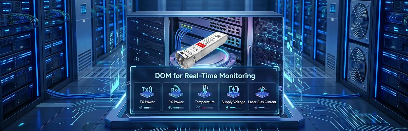 リアルタイムモニタリング用DOM搭載SFP-25GER-31モジュール