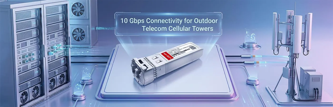 10G-SFPP-ZR100-I: 10 Gbps Connectivity for Outdoor Telecom Cellular Towers