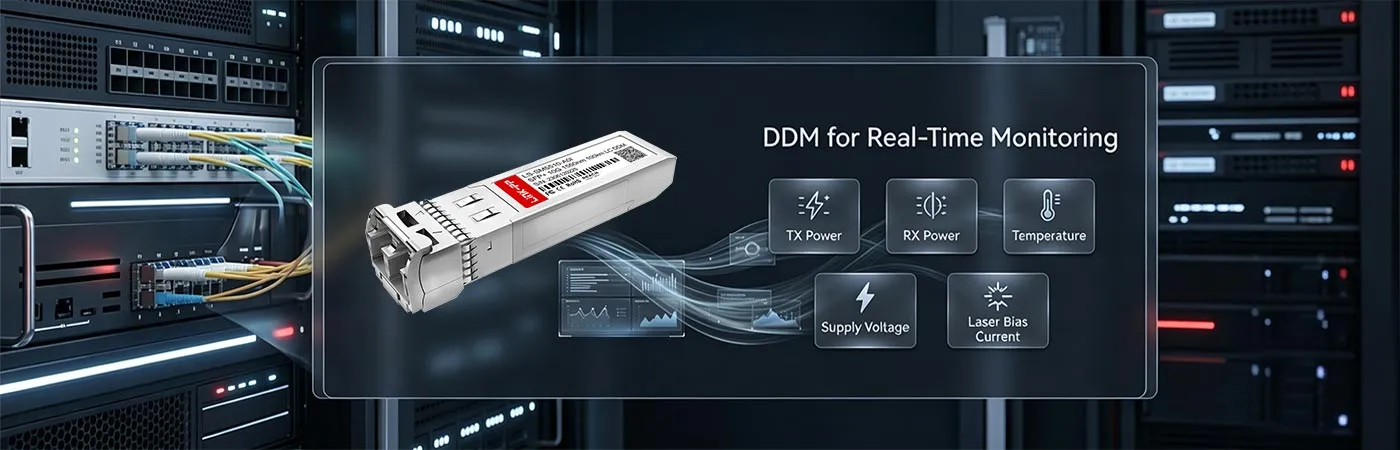 10G-SFPP-ZR100-I Module with DDM for Real-Time Monitoring