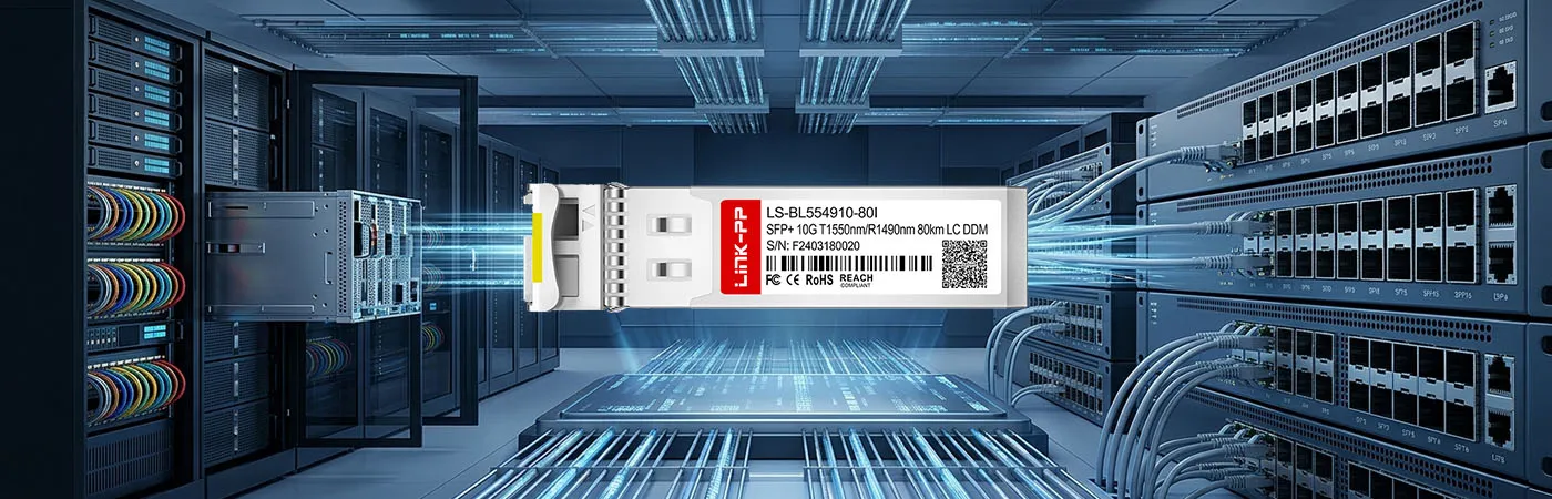 O SFP-10G-BX80D-I possui certificação para compatibilidade confiável com dispositivos host.