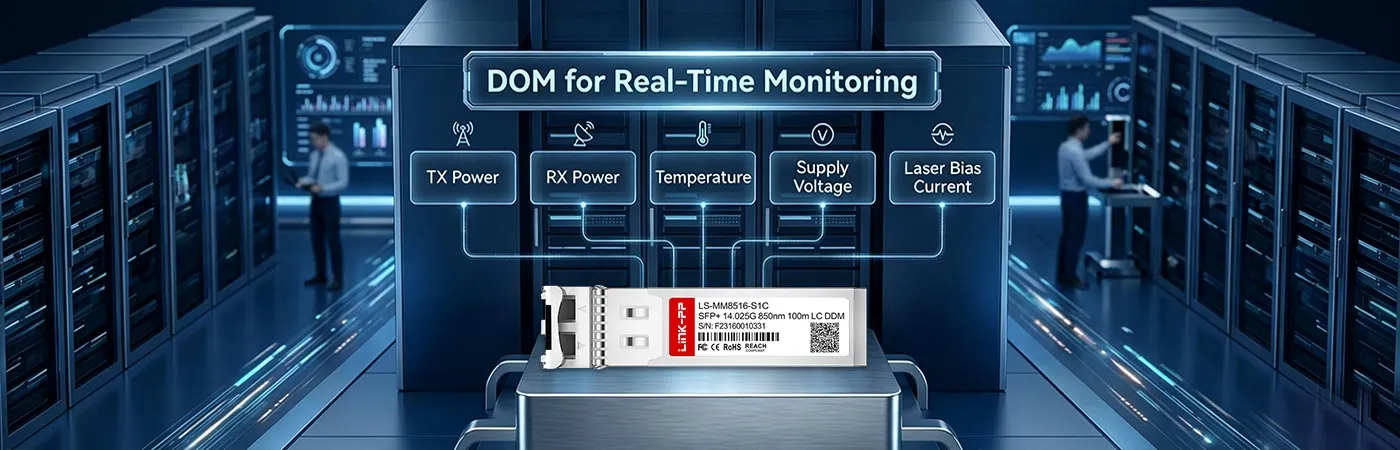 DS-SFP-FC16G-SW-Modul mit DOM für Echtzeitüberwachung