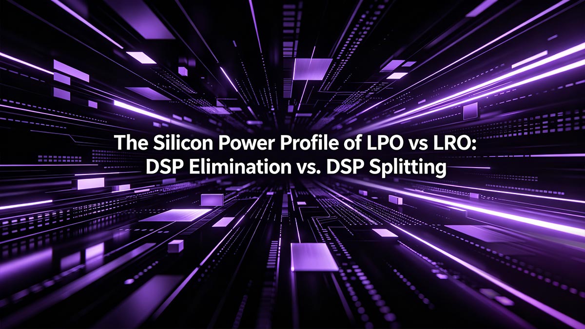 The Silicon Power Profile of LPO vs LRO DSP Elimination vs. DSP Splitting