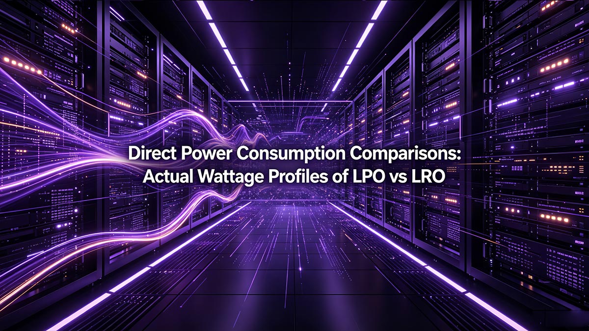 Direct Power Consumption Comparisons Actual Wattage Profiles of LPO vs LRO