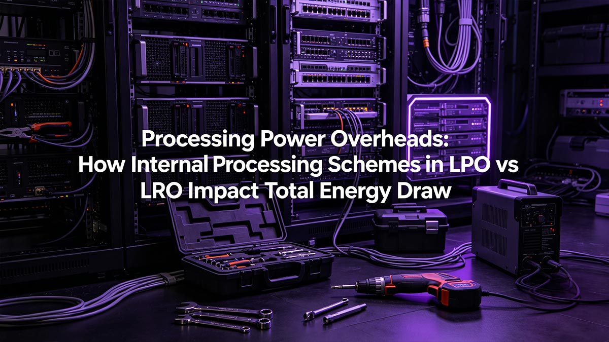 Processing Power Overheads How Internal Processing Schemes in LPO vs LRO Impact Total Energy Draw