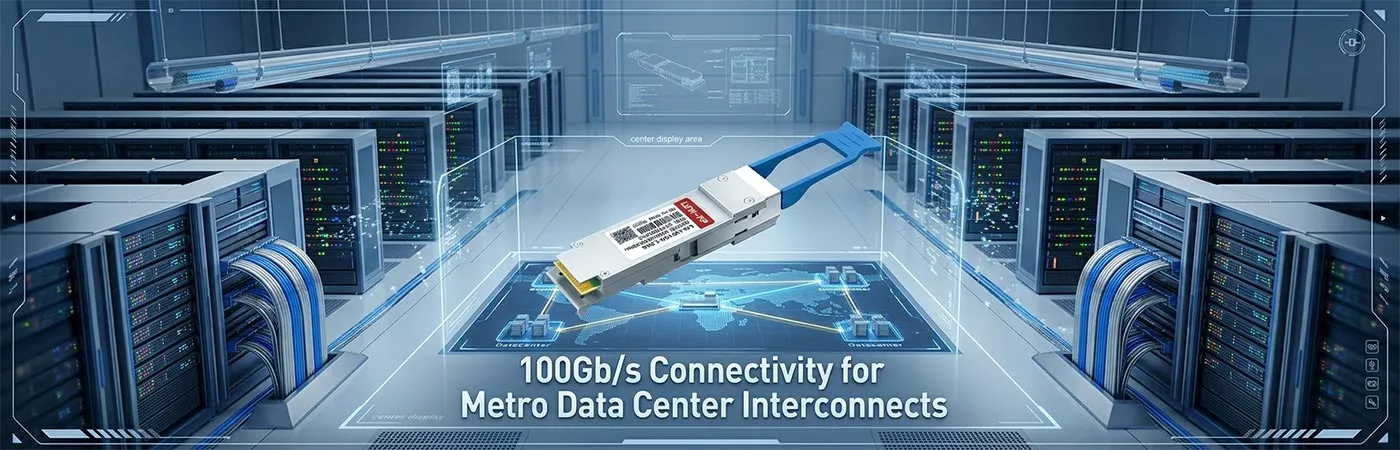 LQ-LW100-L24C: 100-Gbit/s-Konnektivität für Metro-Rechenzentrumsverbindungen