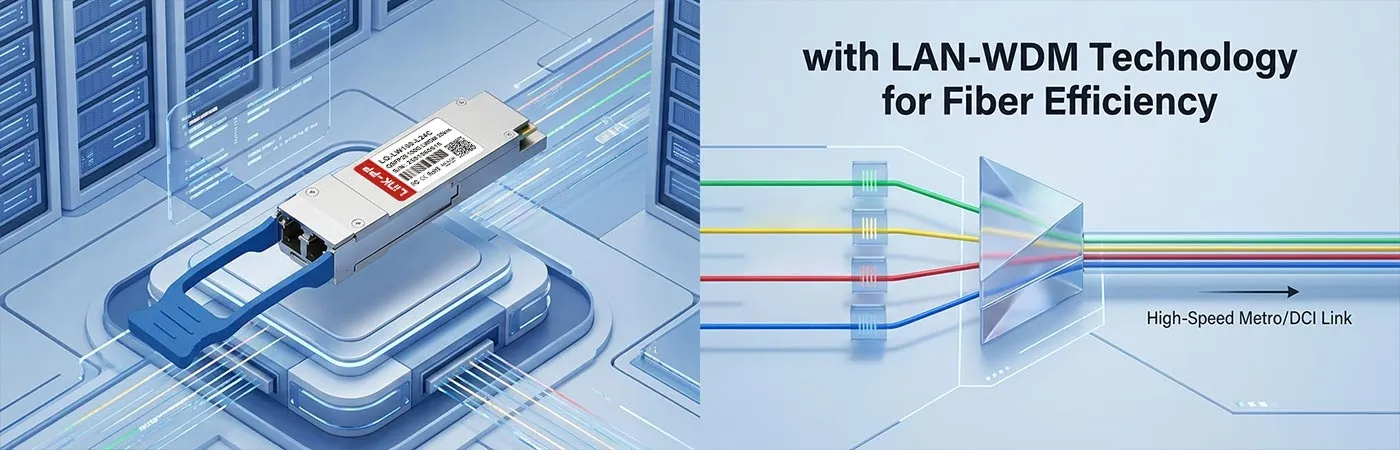 LQ-LW100-L24C Modul mit LAN-WDM-Technologie für höhere Glasfasereffizienz