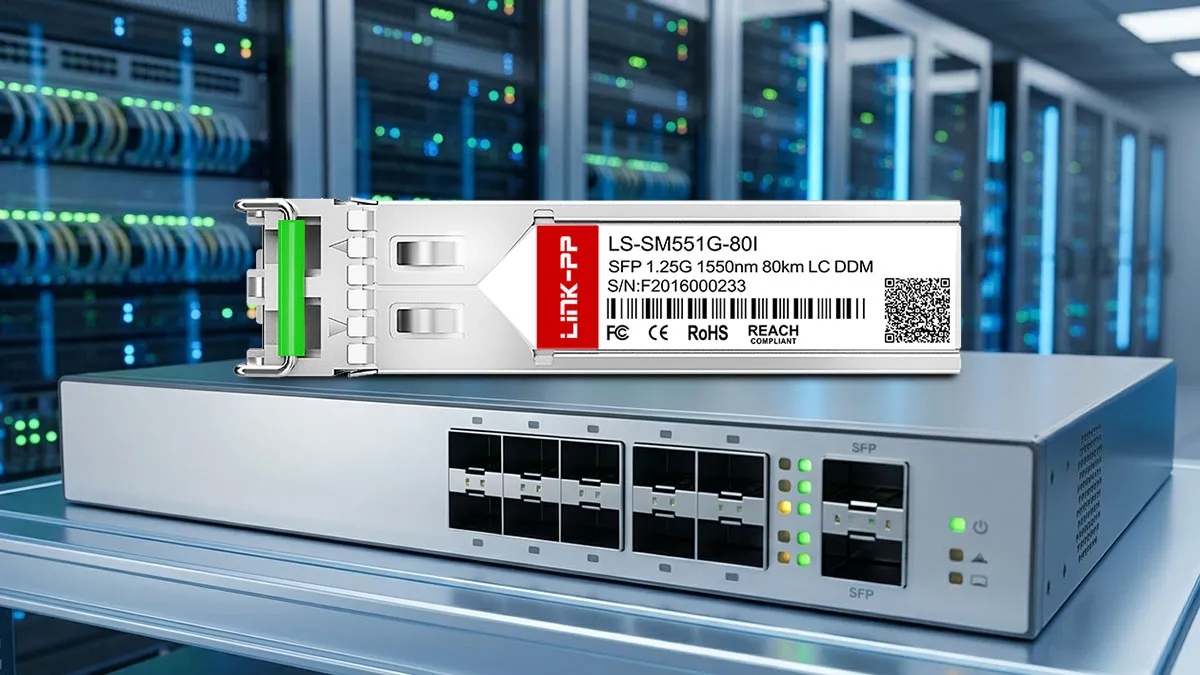 Avaya SFP1G-ZX-55-I互換 LINK-PP 1.25G SFP光モジュール