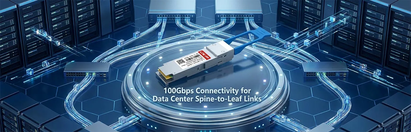 LQ-LW100-LR4C: 100-Gbit/s-Konnektivität für Spine-to-Leaf-Verbindungen in Rechenzentren