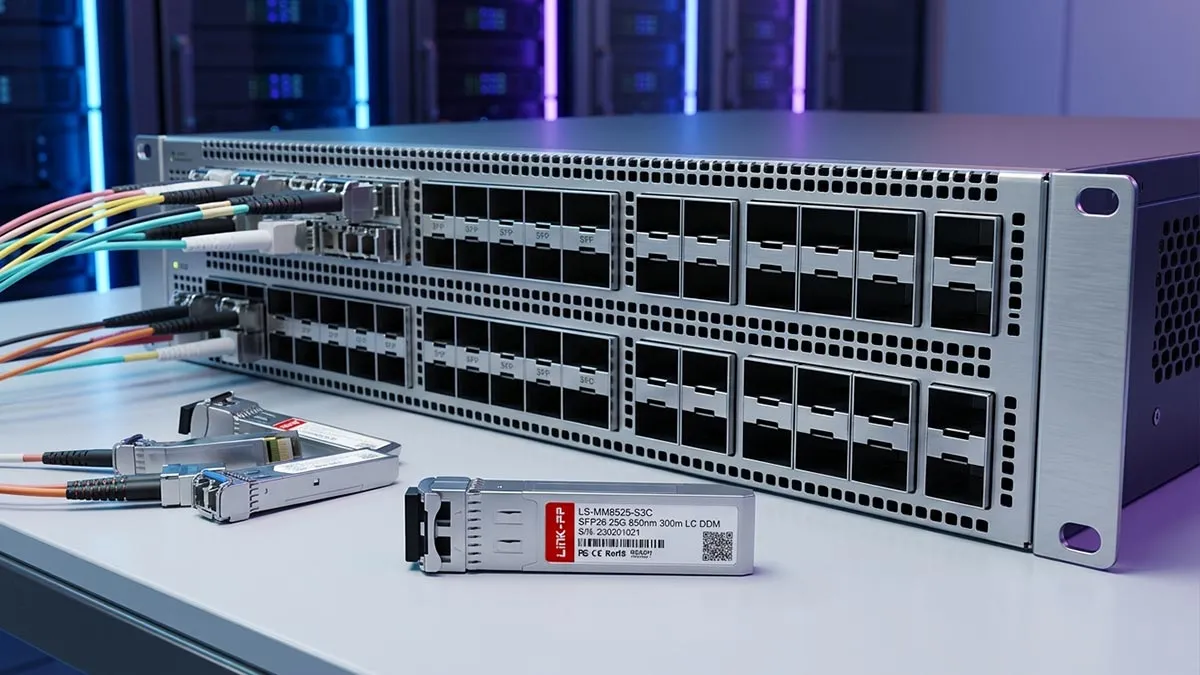 Compatible con Cisco SFP-25G-SR-SI LINK-PP Demostración de uso del SFP28 de 25 G