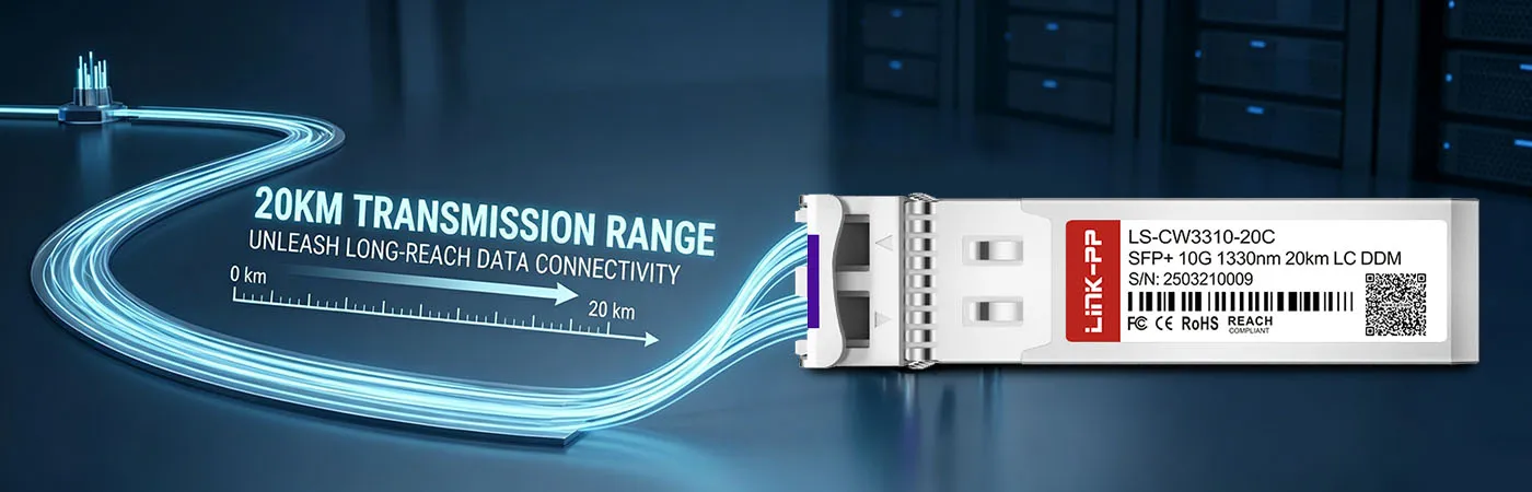 CWDM-SFP10G-20SP  Module Supporting 20km Transmission