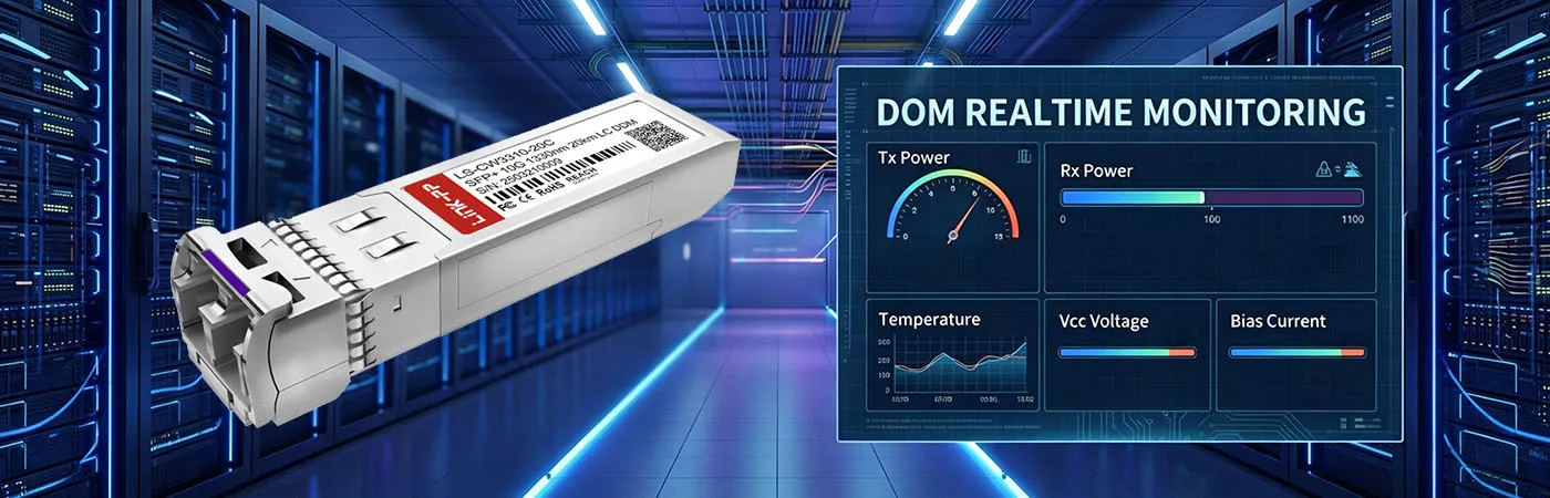 CWDM-SFP10G-20SP  Module with DOM for Real-Time Monitoring