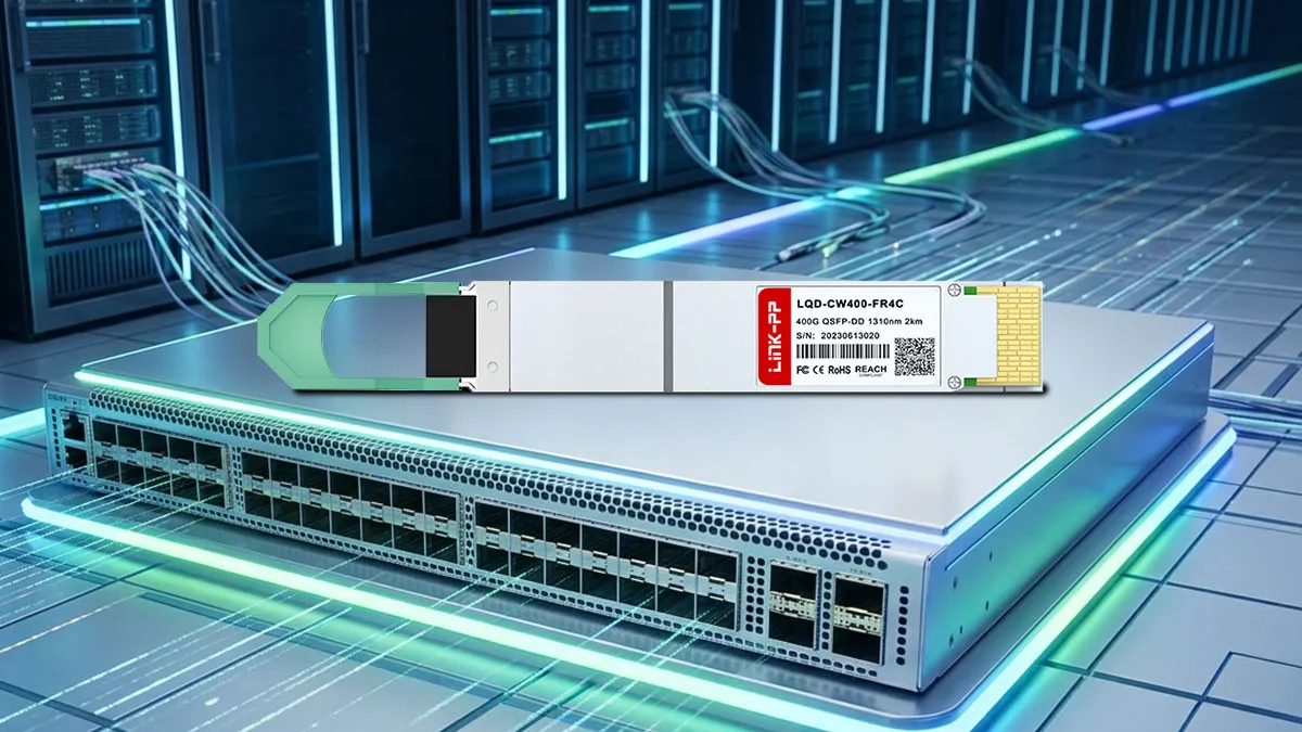Kompatibel mit Juniper QDD-400G-FR4 LINK-PP Optisches 400G-QSFP-DD-Modul