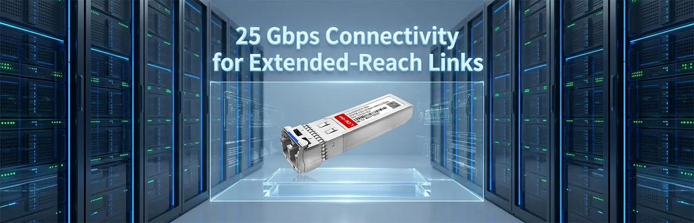 SFP-25G-iER-S 25Gbps接続による長距離リンク