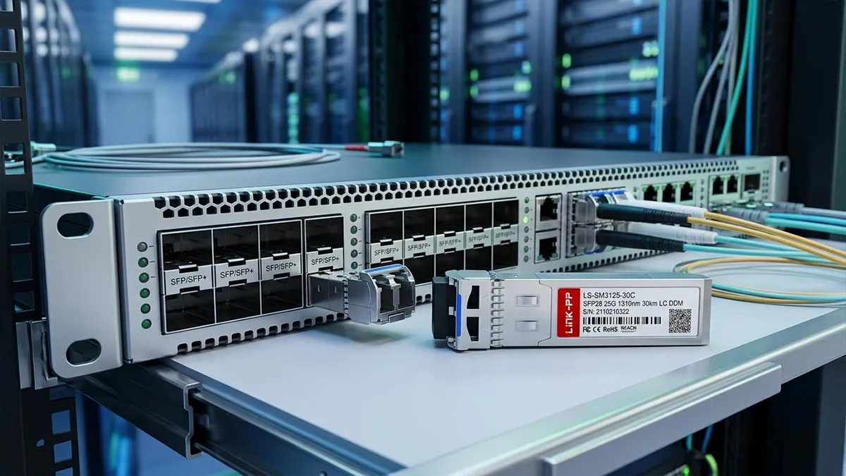 LINK-PP Demostración de uso del módulo LS-SM3125-30C 25G SFP28