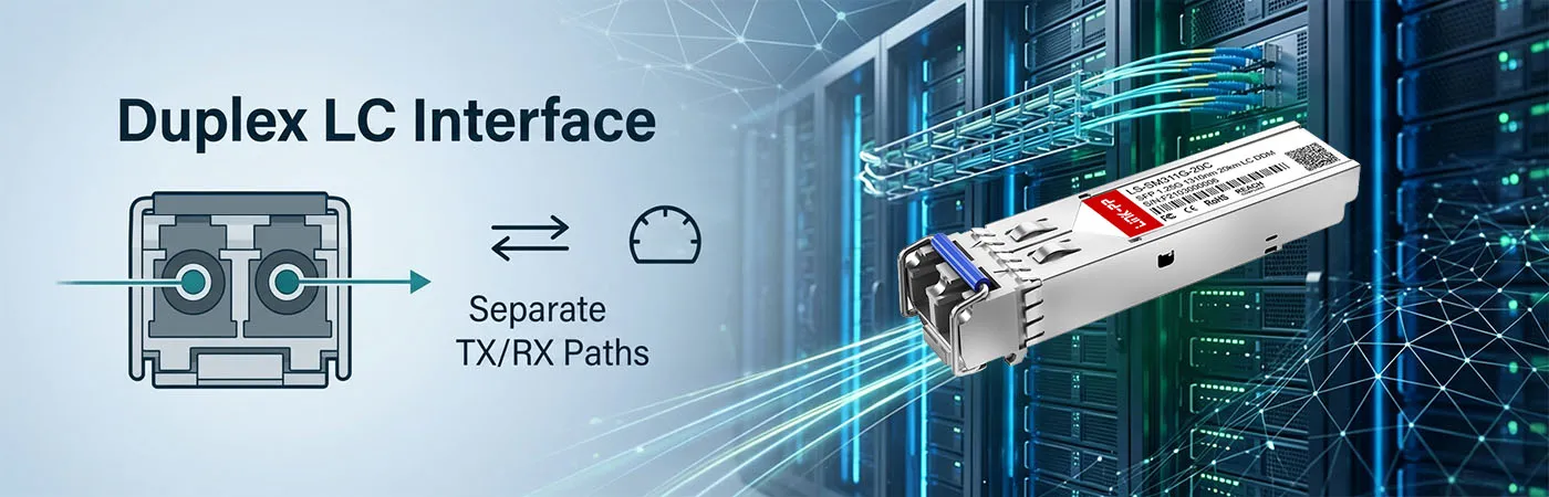 SFP-1G-LX-20 Module with Duplex LC Interface