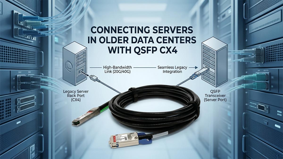 Connecting Servers in Older Data Centers with QSFP CX4
