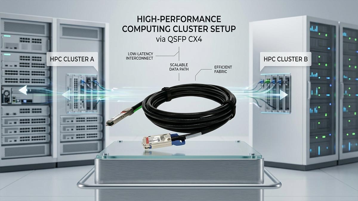 High-Performance Computing Cluster Setup via QSFP CX4