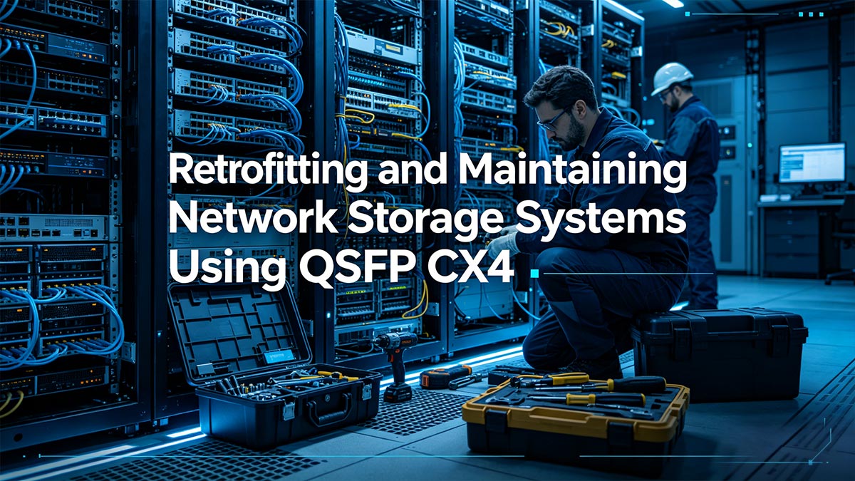 Retrofitting and Maintaining Network Storage Systems Using QSFP CX4