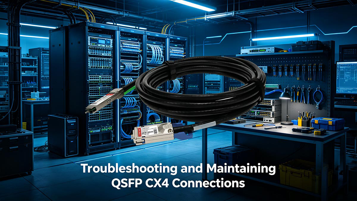 Troubleshooting and Maintaining QSFP CX4 Connections