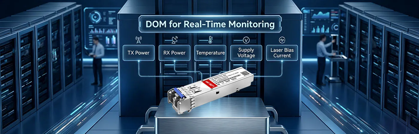 SFP-GE40KM Module with DOM for Real-Time Monitoring