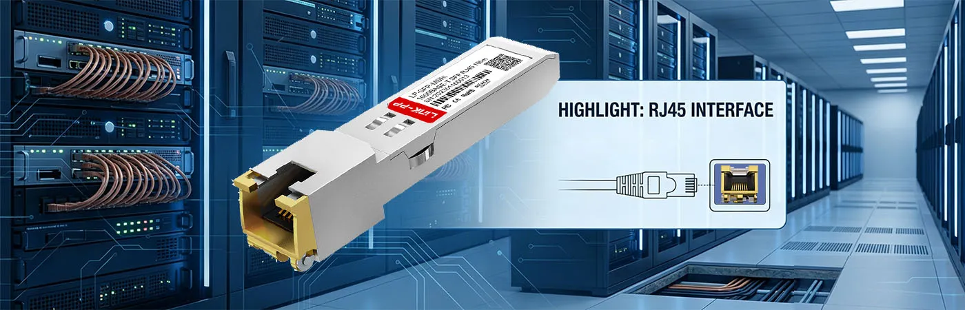 وحدة GLC-TE-I مزودة بواجهة RJ45