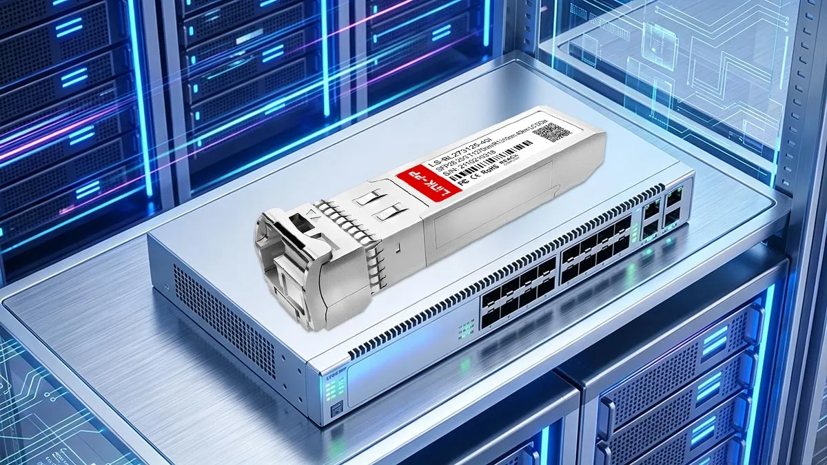 LINK-PP Demonstração de utilização do LS-BL273125-40I 25G SFP28