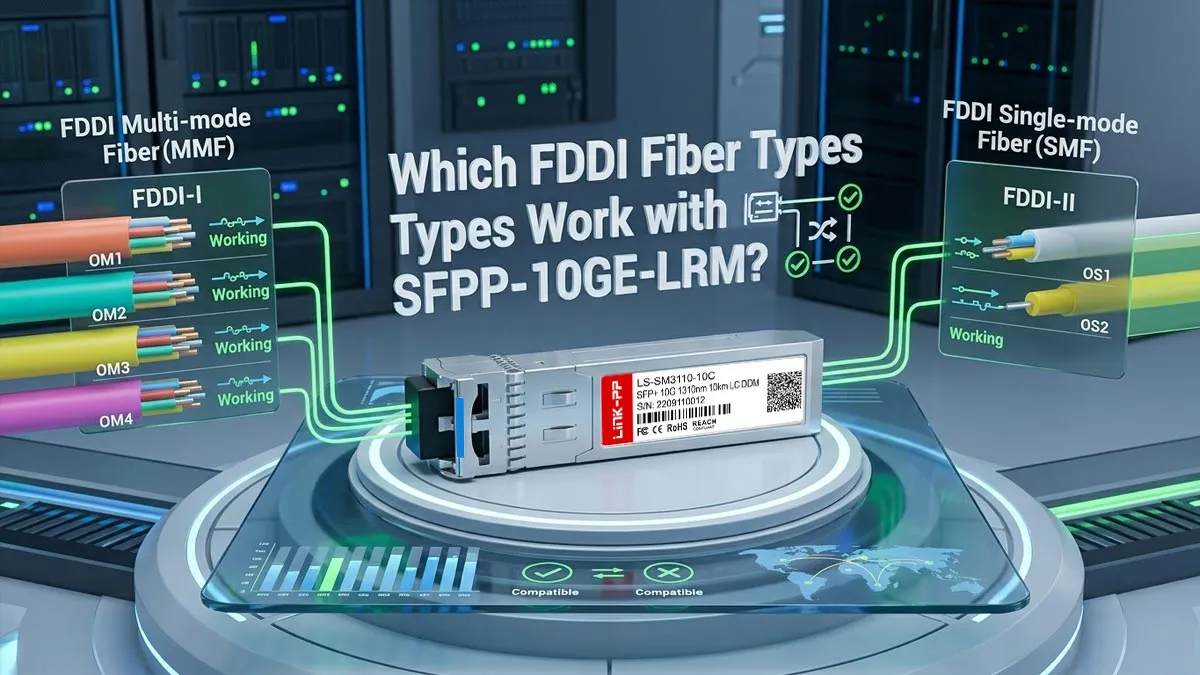 Which FDDI Fiber Types Work with SFPP-10GE-LRM?